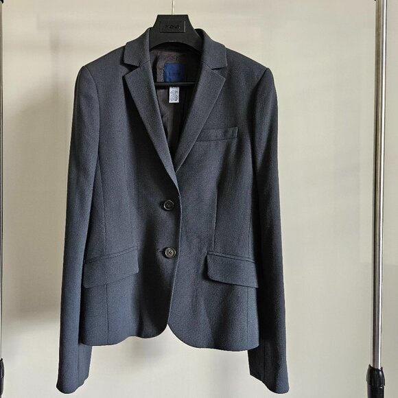 J. Crew Jackets & Blazers - J.Crew 100% Wool Two-Button Blazer Dark Charcoal Grey - Size 4